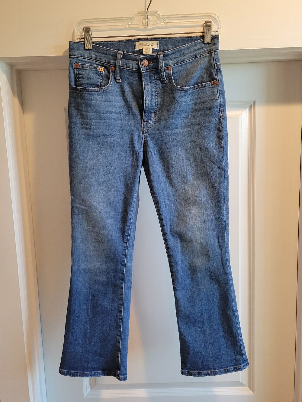 Madewell Cali Demi Boot Jeans in Medium Blue Wash